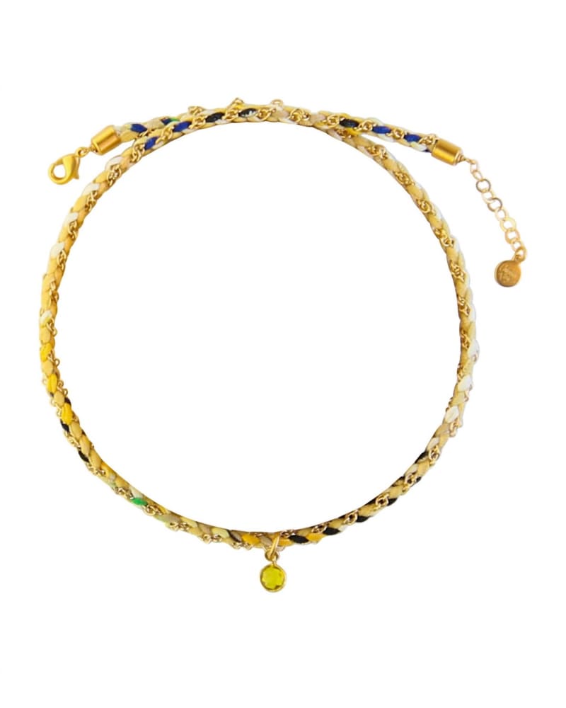 Front of a size O/S Round About Choker in Gold in Gold by Catherine Page. | dia_product_style_image_id:331099